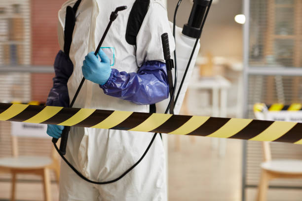 Professional Biohazard technician working in Edgewood, FL